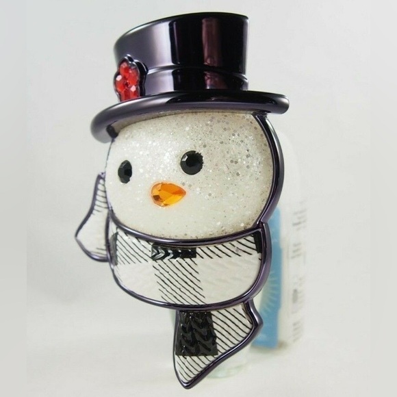 LIMITED EDITION Bath & Body Works Snowman Wallflower Night Light Plug - Picture 2 of 5